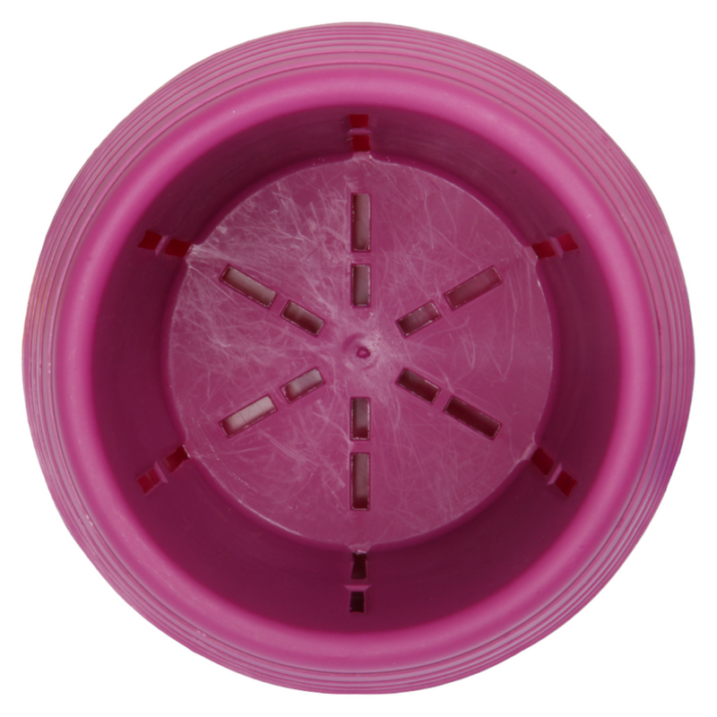 Mini Round Flower Pot. Succulent, Cactus Flower Planter. Desktop Pot. (Fuchsia)