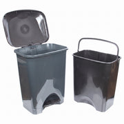50L Plastic Kitchen Pedal Bin with INNER Bucket. Foot Recycling Dustbin. | Waste Bin — All In One London