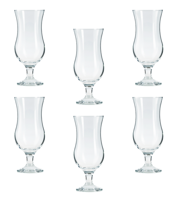 Cocktail Drinking Glasses. Pina Colada Glass. (Set of 6) (390 ml)