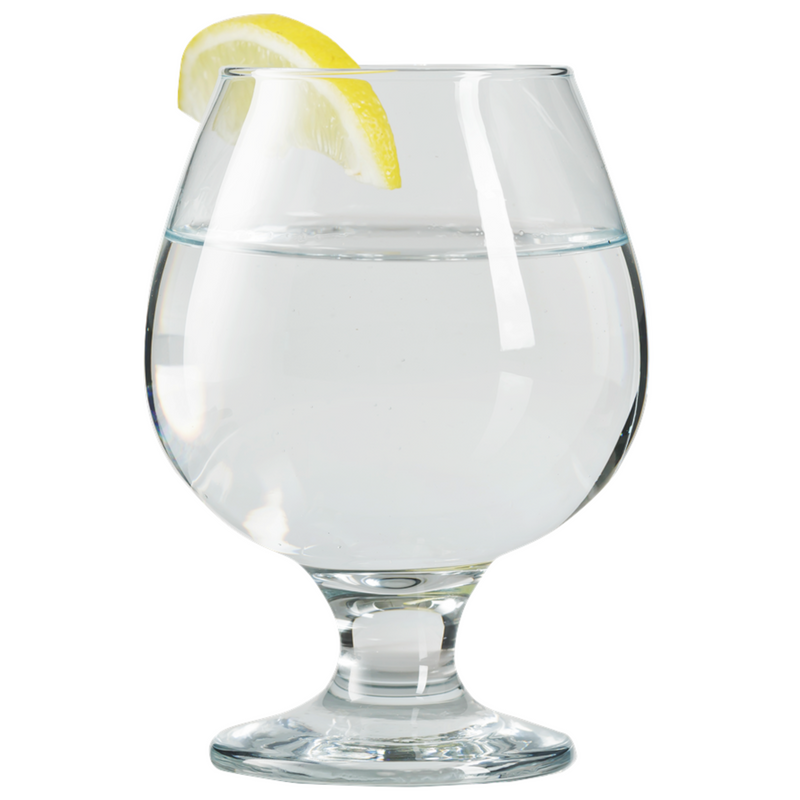 Brandy Cognac Liqueur Snifter Glasses. Small Brandy Glass. (Pack of 6) (390cc/ml)