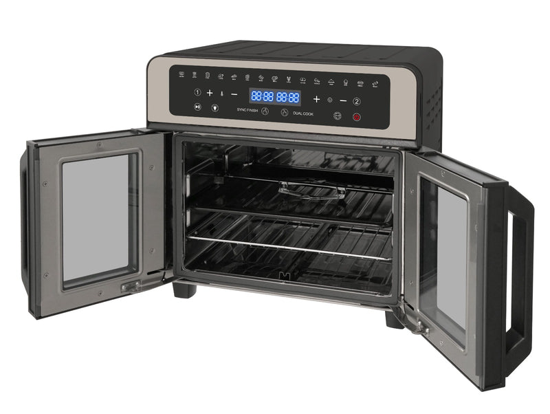 ASTRO ELECTRA 23L Dual Zone Air Fryer Oven – 2400W, 15 Cooking Functions, 13 Accessories, Touch Screen Control.