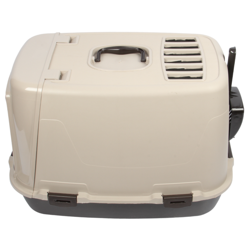 Pet Hooded Litter Tray Box with Scoop. Carbon Filter Litter Box.