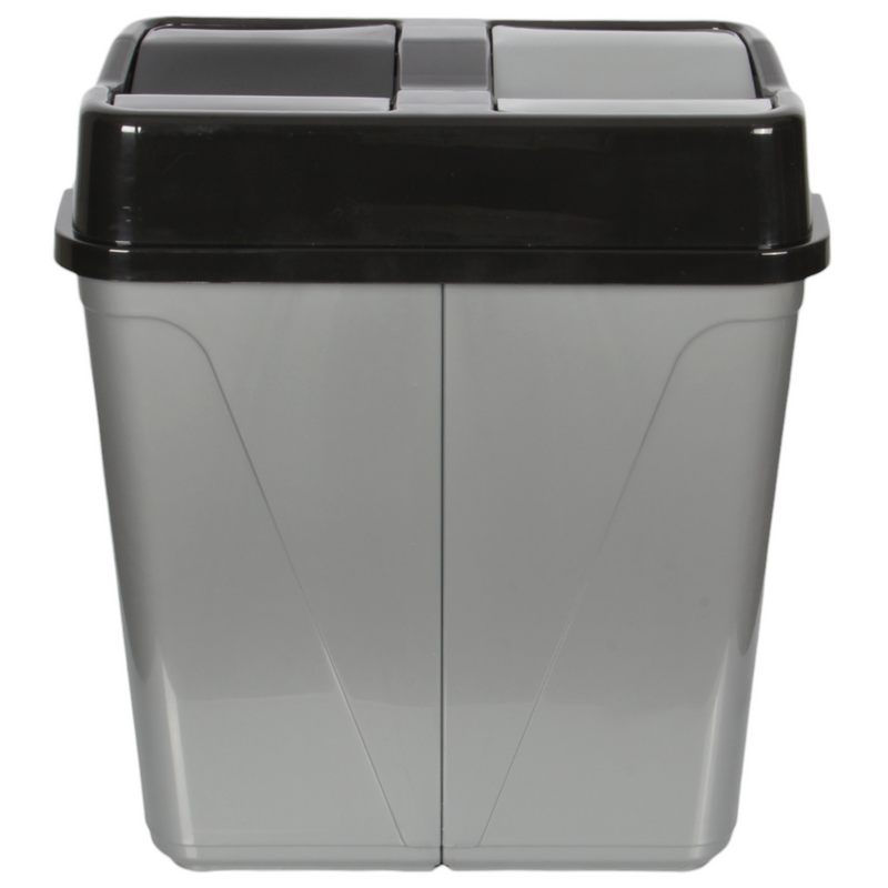 Dual Compartment Rubbish Waste Bin - 100L