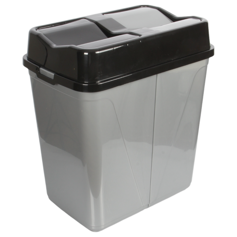 Dual Compartment Rubbish Waste Bin - 100L