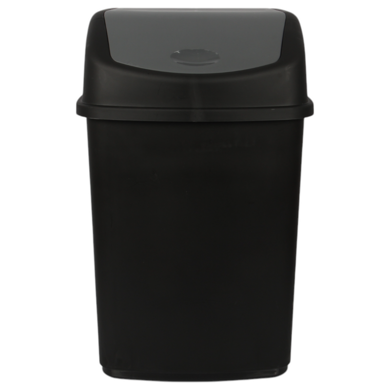 35L Large Swing Top Kitchen Bin. Plastic Dustbin with Flip Top Lid.