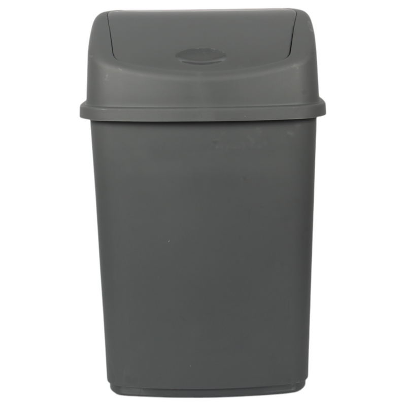 35L Large Swing Top Kitchen Bin. Plastic Dustbin with Flip Top Lid.