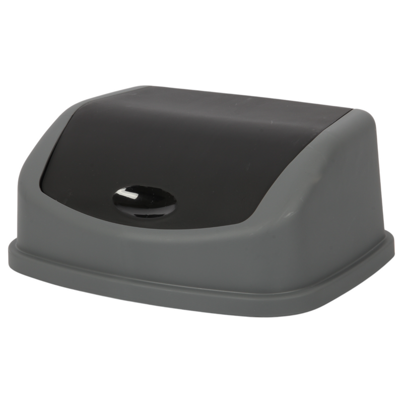 35L Large Swing Top Kitchen Bin. Plastic Dustbin with Flip Top Lid.