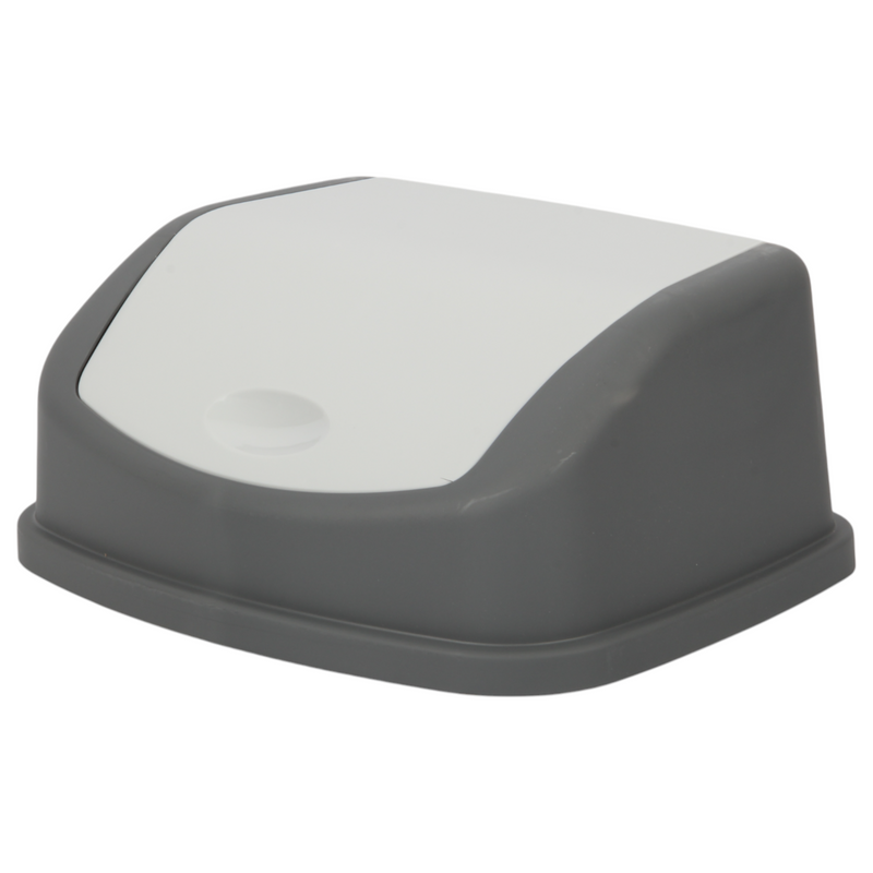 35L Large Swing Top Kitchen Bin. Plastic Dustbin with Flip Top Lid.