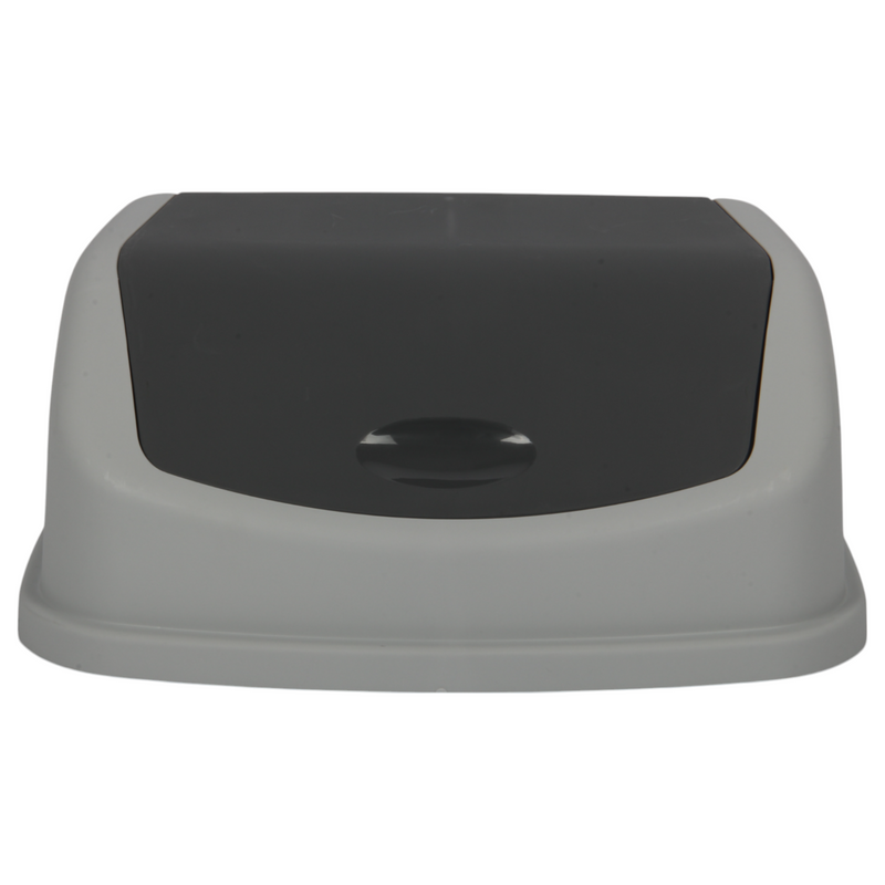 35L Large Swing Top Kitchen Bin. Plastic Dustbin with Flip Top Lid.