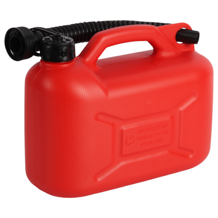 Jolie Max 5L Plastic Fuel Tank Can – Durable Jerry Can for Petrol, Diesel, and Oil Storage with Handle & Flexible Pouring Spout, UN Certified (UN 3H1/Y0.9/150)