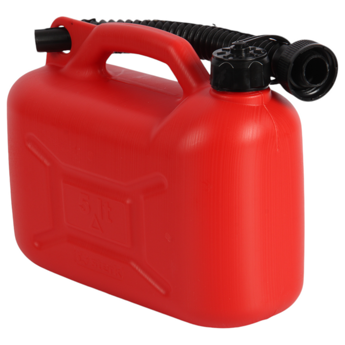 Jolie Max 5L Plastic Fuel Tank Can – Durable Jerry Can for Petrol, Diesel, and Oil Storage with Handle & Flexible Pouring Spout, UN Certified (UN 3H1/Y0.9/150)