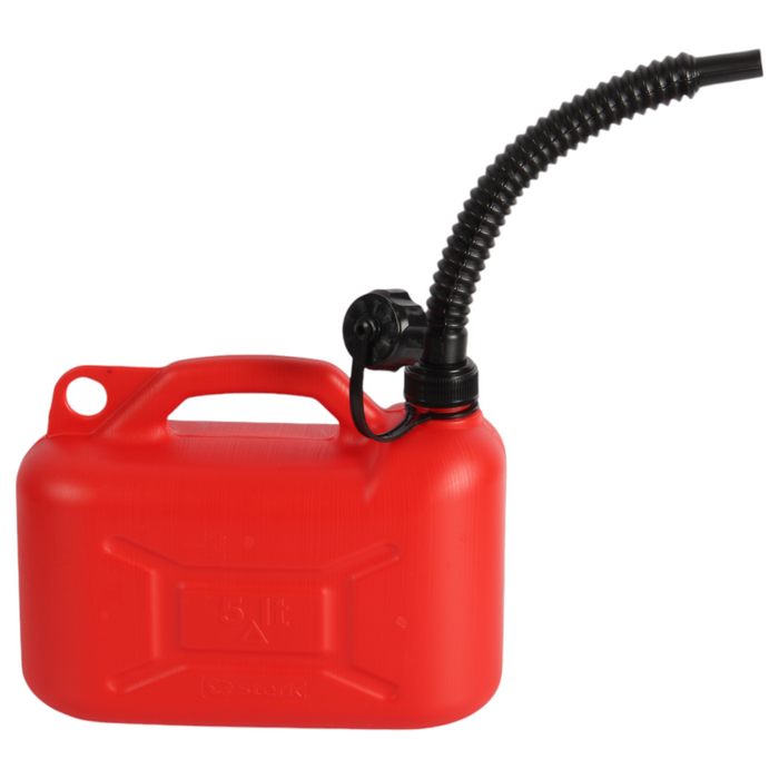 Jolie Max 5L Plastic Fuel Tank Can – Durable Jerry Can for Petrol, Diesel, and Oil Storage with Handle & Flexible Pouring Spout, UN Certified (UN 3H1/Y0.9/150)