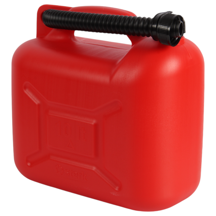 Jolie Max 10L Plastic Fuel Tank Can – Durable Jerry Can for Petrol, Diesel, and Oil Storage with Handle & Flexible Pouring Spout, UN Certified (UN 3H1/Y0.9/150)