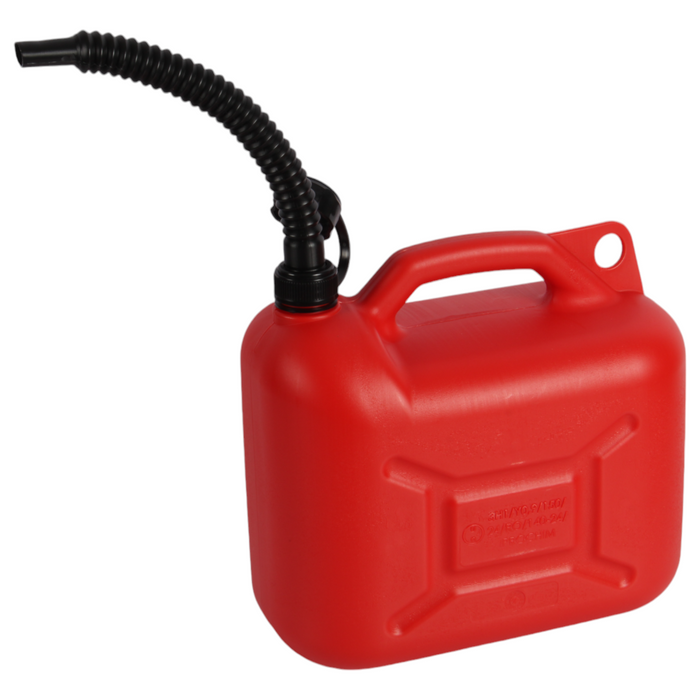 Jolie Max 10L Plastic Fuel Tank Can – Durable Jerry Can for Petrol, Diesel, and Oil Storage with Handle & Flexible Pouring Spout, UN Certified (UN 3H1/Y0.9/150)