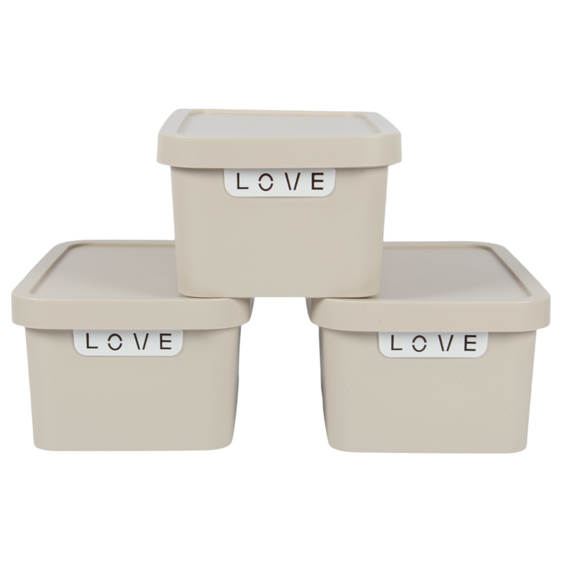 Jolie Max (Pack of 3) 7.5L Smart Storage Box – Stackable & Nestable Plastic Organizer. Space-Saving & Stylish Solution.