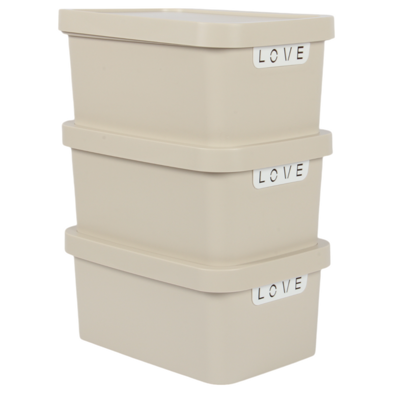 Jolie Max (Pack of 3) 7.5L Smart Storage Box – Stackable & Nestable Plastic Organizer. Space-Saving & Stylish Solution.