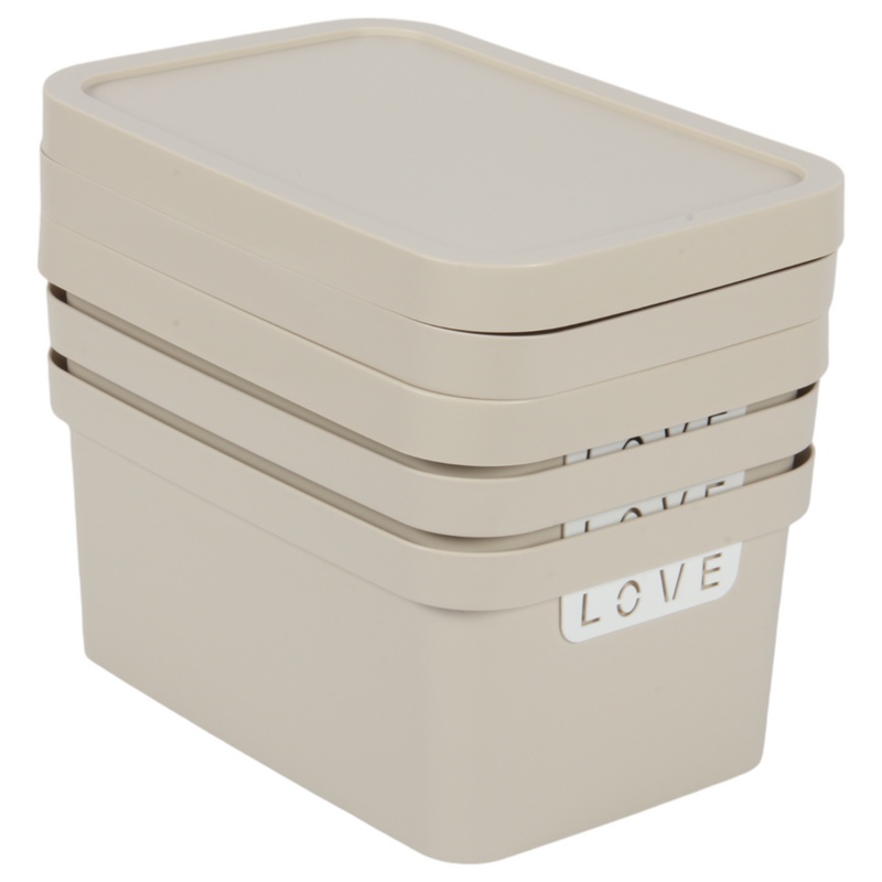 Jolie Max (Pack of 3) 7.5L Smart Storage Box – Stackable & Nestable Plastic Organizer. Space-Saving & Stylish Solution.