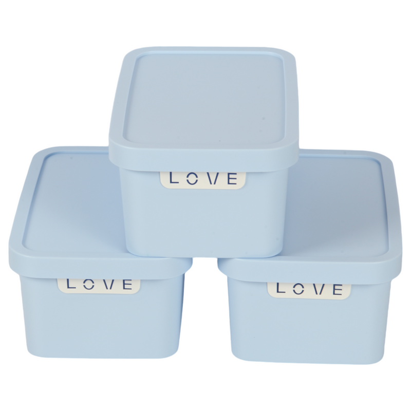 Jolie Max (Pack of 3) 7.5L Smart Storage Box – Stackable & Nestable Plastic Organizer. Space-Saving & Stylish Solution.