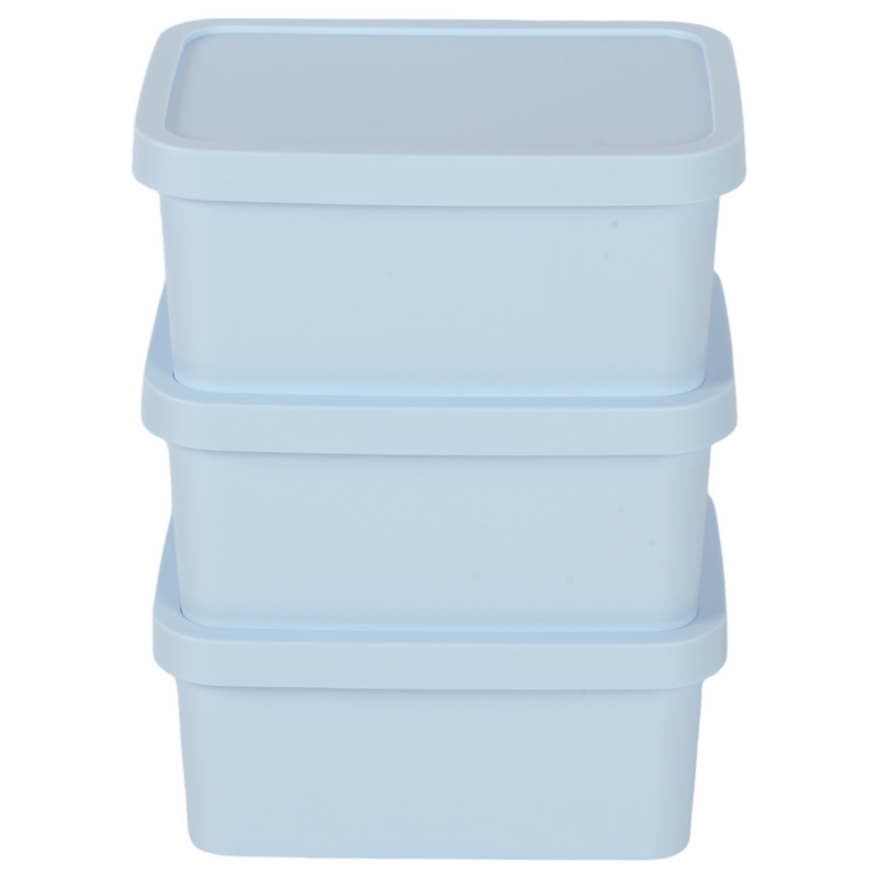 Jolie Max (Pack of 3) 7.5L Smart Storage Box – Stackable & Nestable Plastic Organizer. Space-Saving & Stylish Solution.