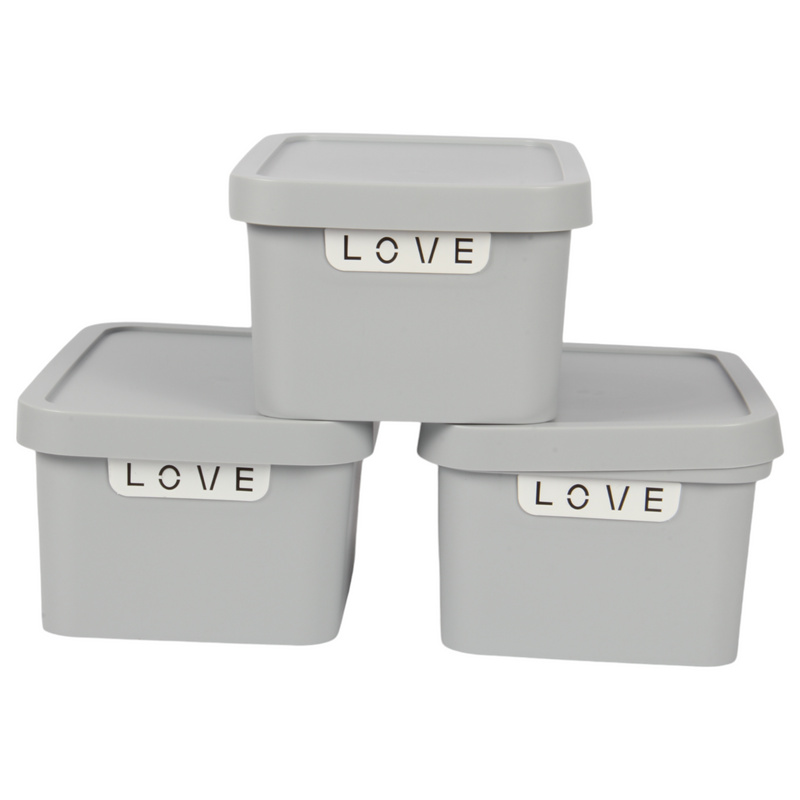 Jolie Max (Pack of 3) 7.5L Smart Storage Box – Stackable & Nestable Plastic Organizer. Space-Saving & Stylish Solution.