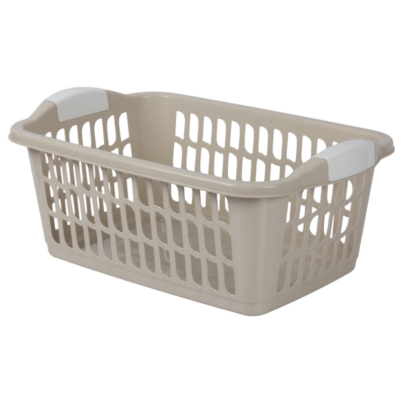 Jolie Max 30L Rectangular Plastic Laundry Baskets. (Pack of 3)