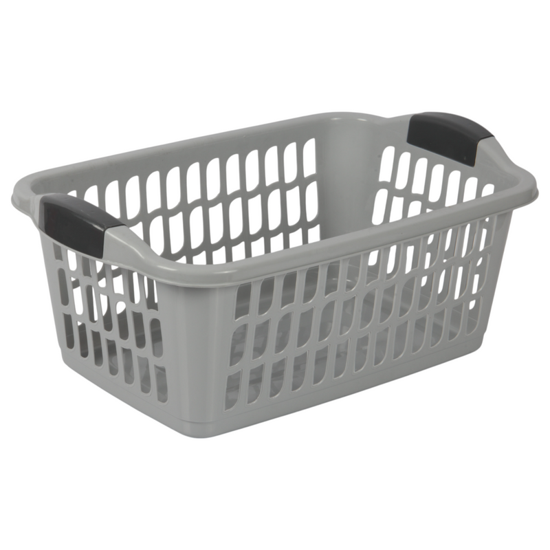 Jolie Max 30L Rectangular Plastic Laundry Baskets. (Pack of 3)