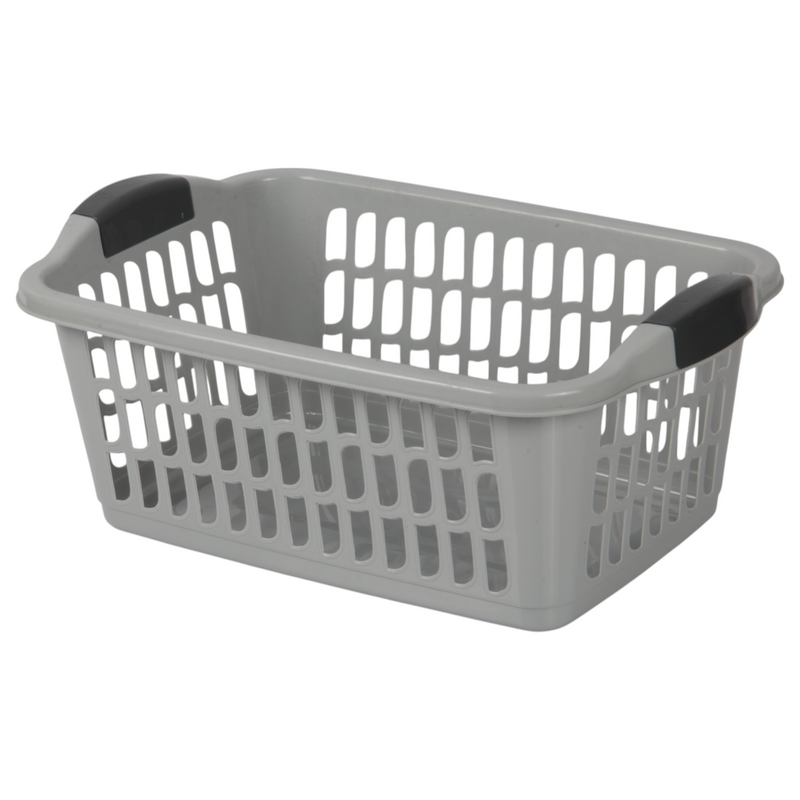 Jolie Max 30L Rectangular Plastic Laundry Baskets. (Pack of 3)