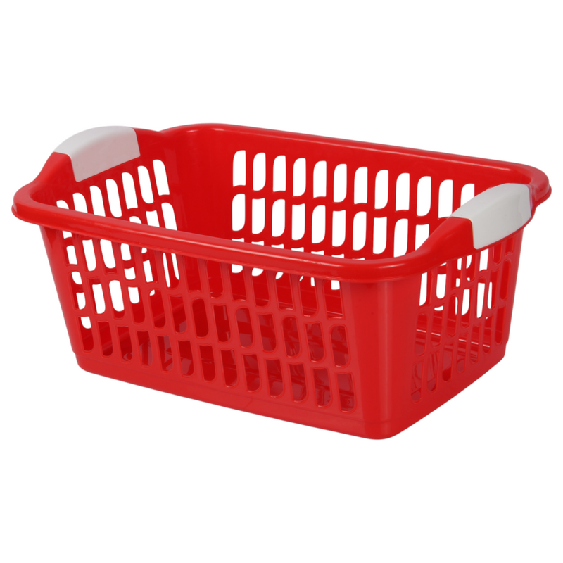 Jolie Max 30L Rectangular Plastic Laundry Baskets. (Pack of 3)