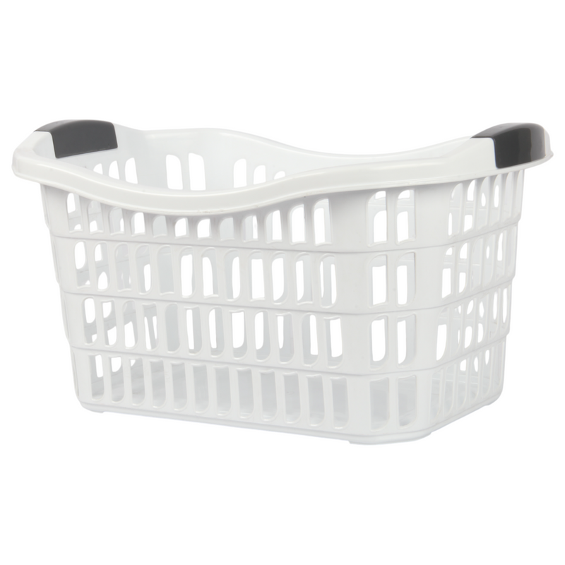Jolie Max 50L Rectangular Plastic Laundry Baskets. (Pack of 2)