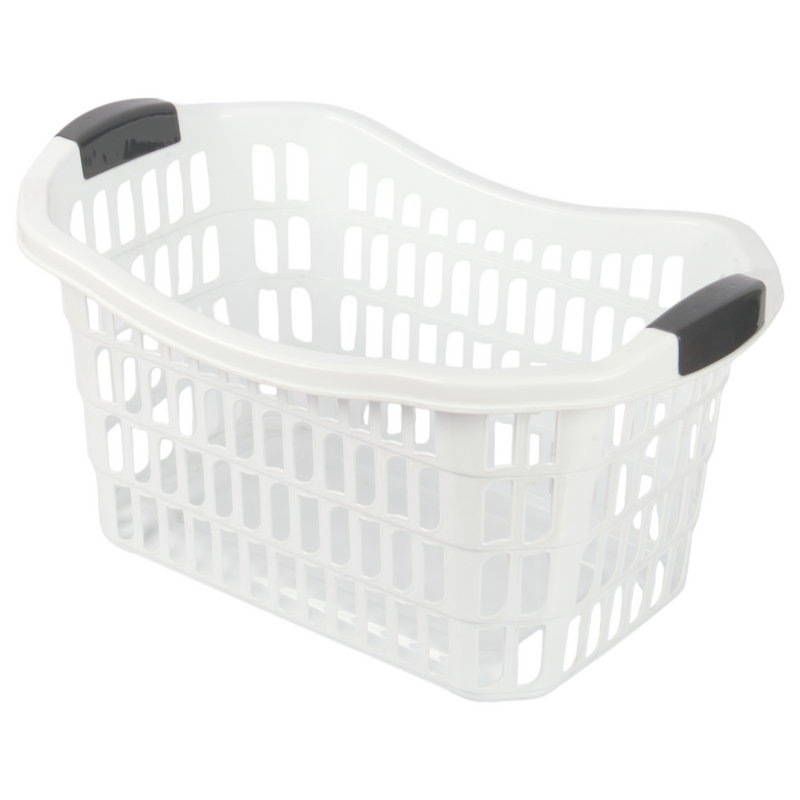 Jolie Max 50L Rectangular Plastic Laundry Baskets. (Pack of 2)