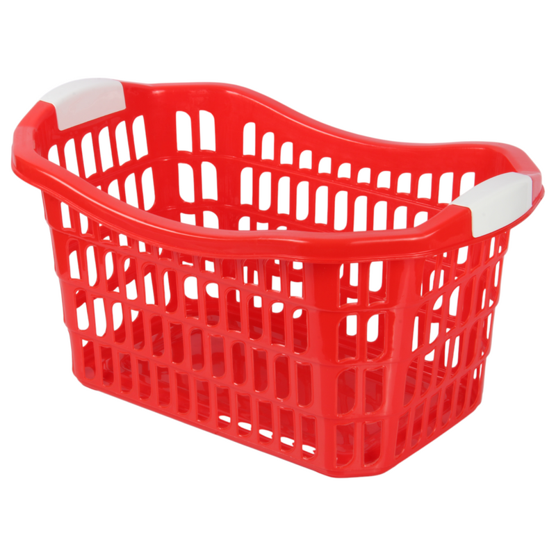 Jolie Max 50L Rectangular Plastic Laundry Baskets. (Pack of 2)