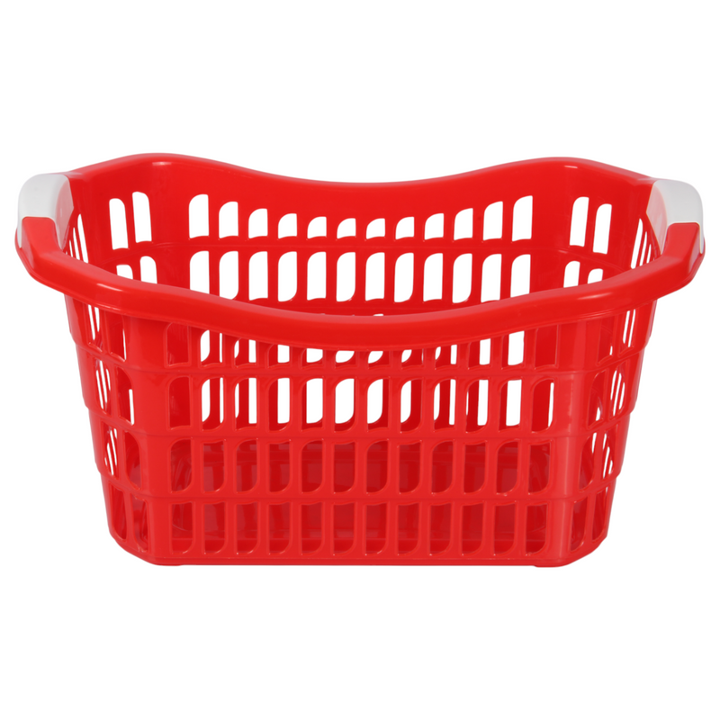 Jolie Max 50L Rectangular Plastic Laundry Baskets. (Pack of 2)