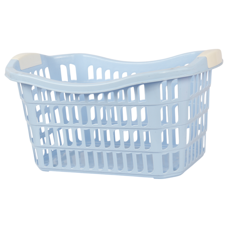 Jolie Max 50L Rectangular Plastic Laundry Baskets. (Pack of 2)
