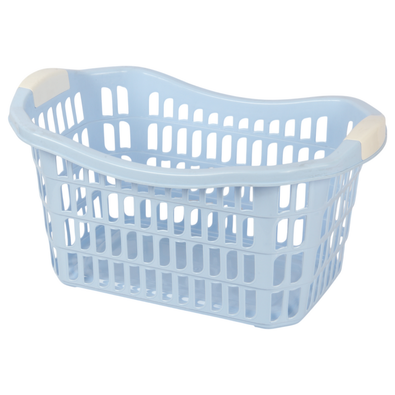 Jolie Max 50L Rectangular Plastic Laundry Baskets. (Pack of 2)