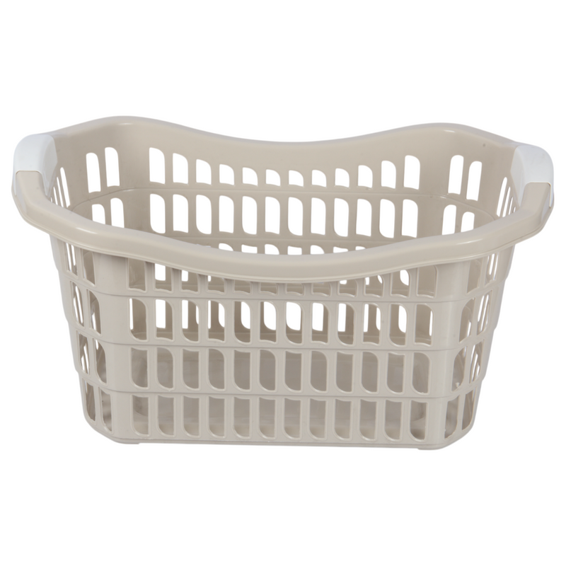 Jolie Max 50L Rectangular Plastic Laundry Baskets. (Pack of 2)
