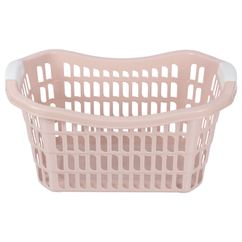 Jolie Max 50L Rectangular Plastic Laundry Baskets. (Pack of 2)