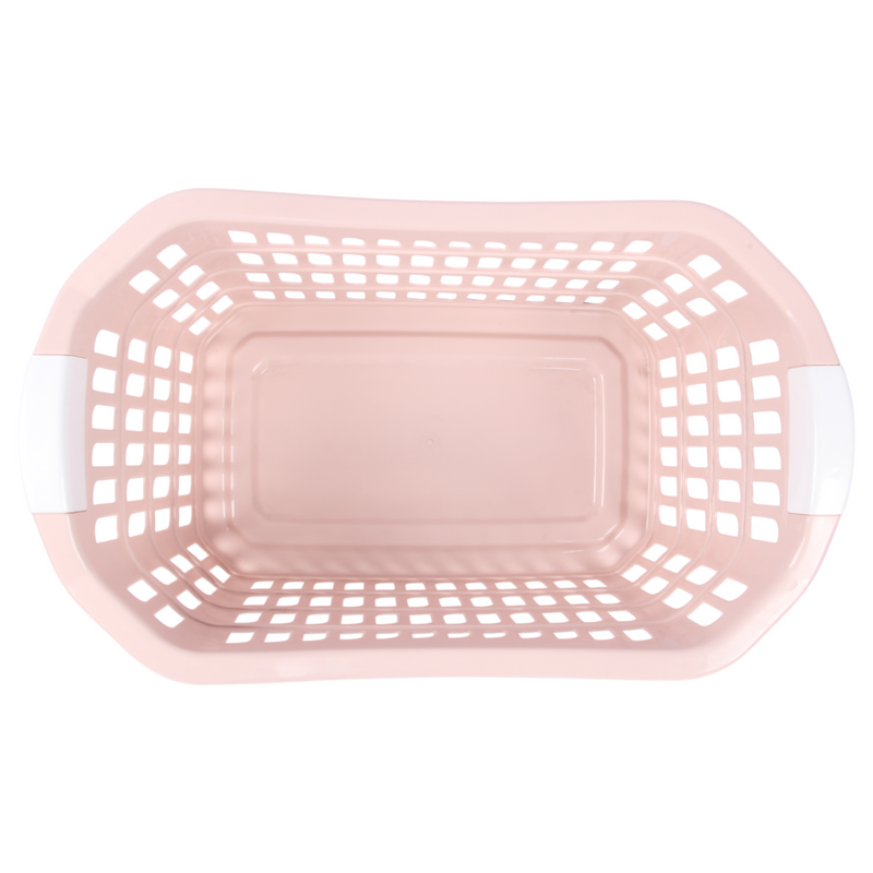 Jolie Max 50L Rectangular Plastic Laundry Baskets. (Pack of 2)