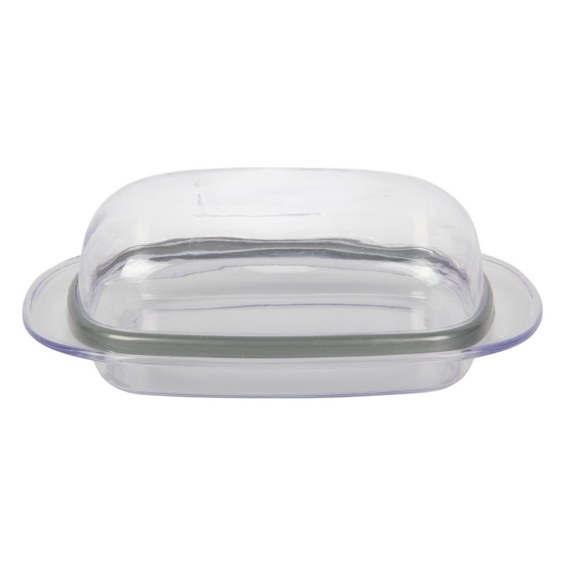 4 Pack Butter Dish with Lid – Clear Plastic Butter Keepers for Fridge & Kitchen Storage (BPA Free)