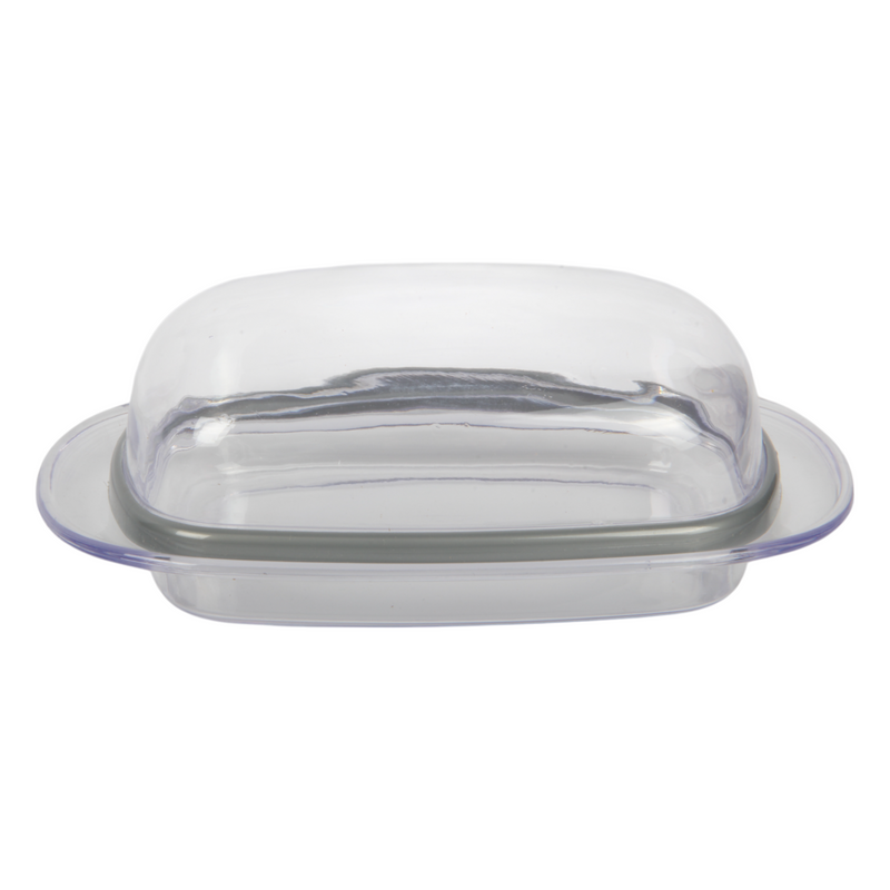 4 Pack Butter Dish with Lid – Clear Plastic Butter Keepers for Fridge & Kitchen Storage (BPA Free)