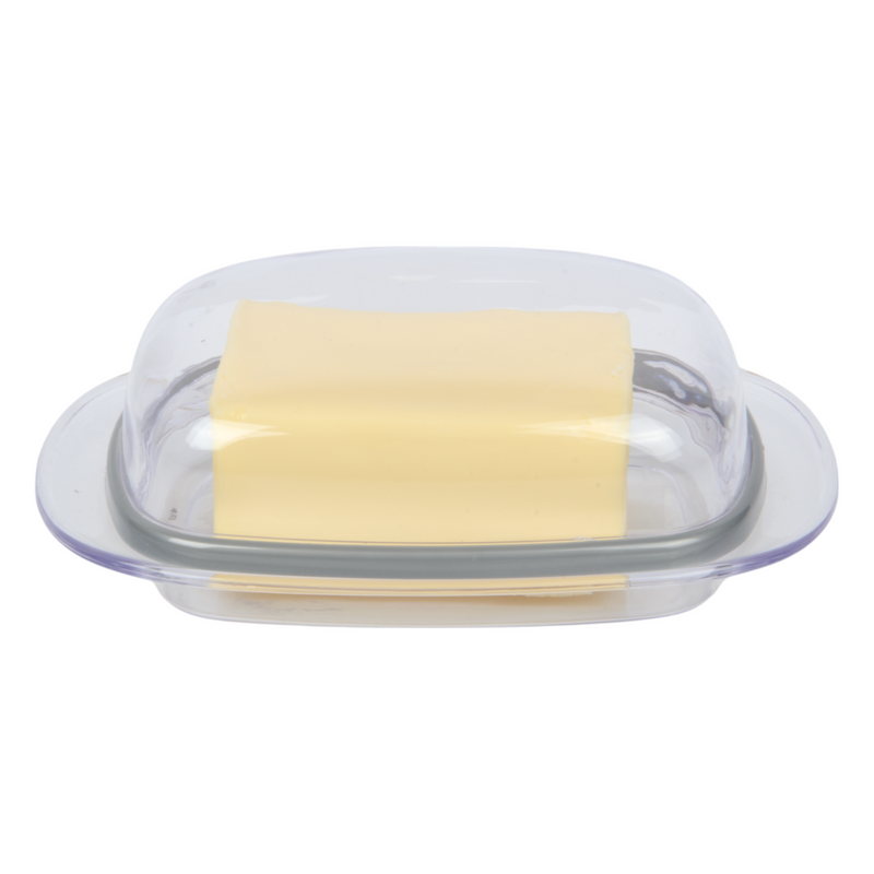 4 Pack Butter Dish with Lid – Clear Plastic Butter Keepers for Fridge & Kitchen Storage (BPA Free)