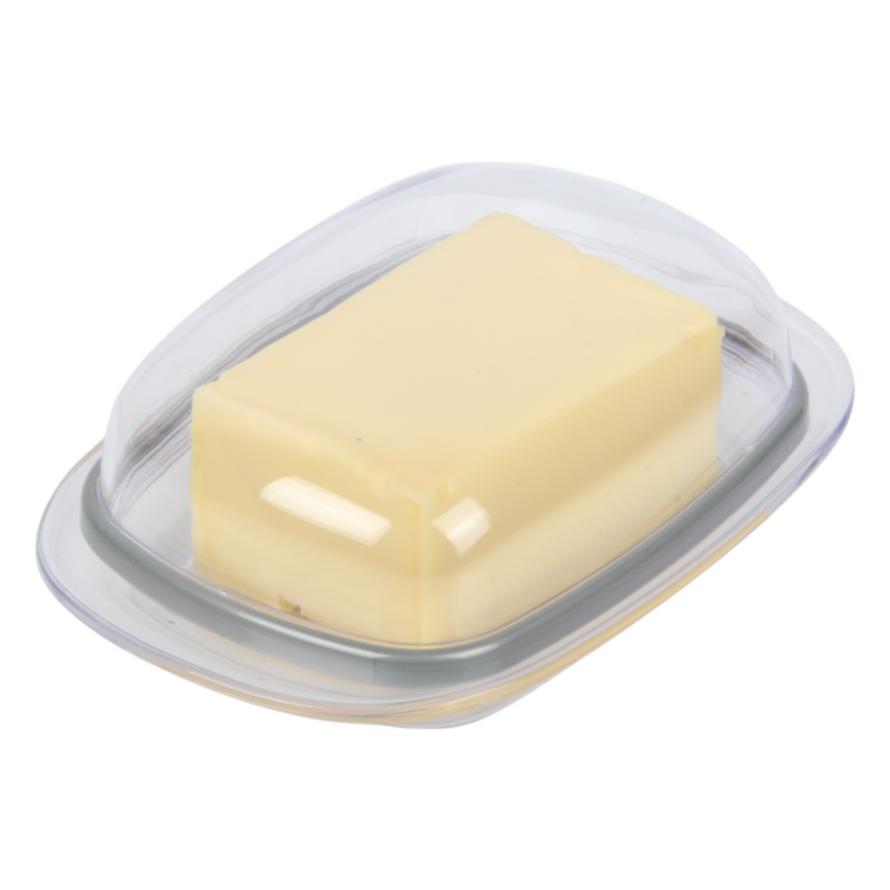4 Pack Butter Dish with Lid – Clear Plastic Butter Keepers for Fridge & Kitchen Storage (BPA Free)
