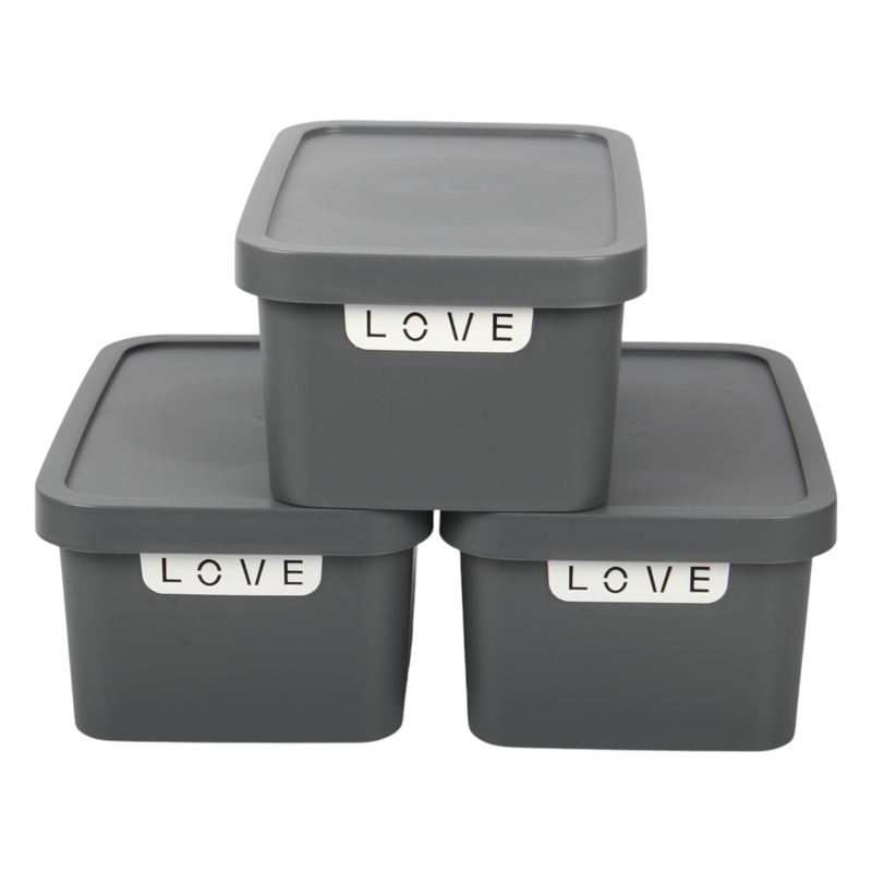 Jolie Max (Pack of 3) 7.5L Smart Storage Box – Stackable & Nestable Plastic Organizer. Space-Saving & Stylish Solution.