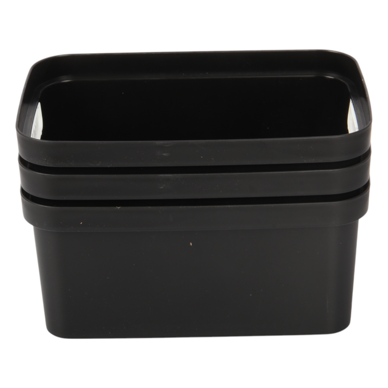 Jolie Max (Pack of 3) 7.5L Smart Storage Box – Stackable & Nestable Plastic Organizer. Space-Saving & Stylish Solution.