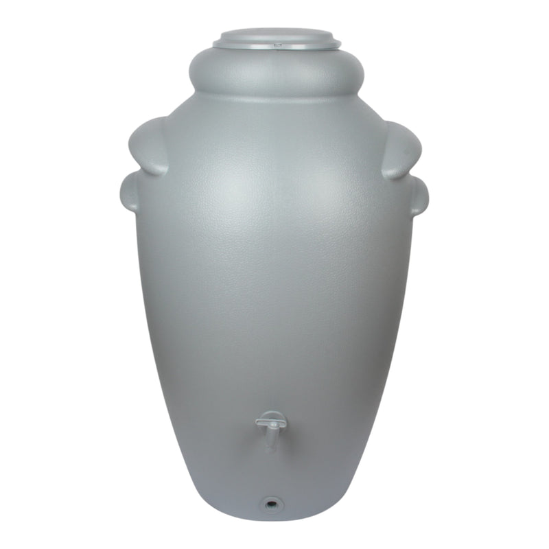 Jolie Max 200L Decorative Rain Water Butt. Amphora Style Water Collector with Tap & Flower Pot. Durable Garden Water Tank – 60 x 50 x 110 cm