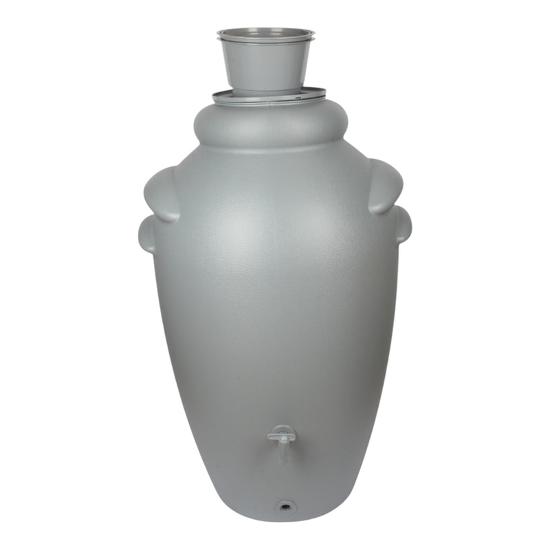 Jolie Max 350L Decorative Rain Water Butt. Amphora Style Water Collector with Tap & Flower Pot. Durable Garden Water Tank – 80 x 70 x 120 cm