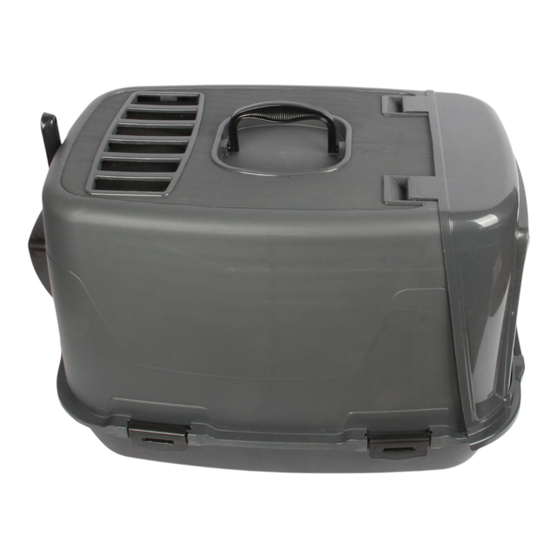 Pet Hooded Litter Tray Box with Scoop. Carbon Filter Litter Box.