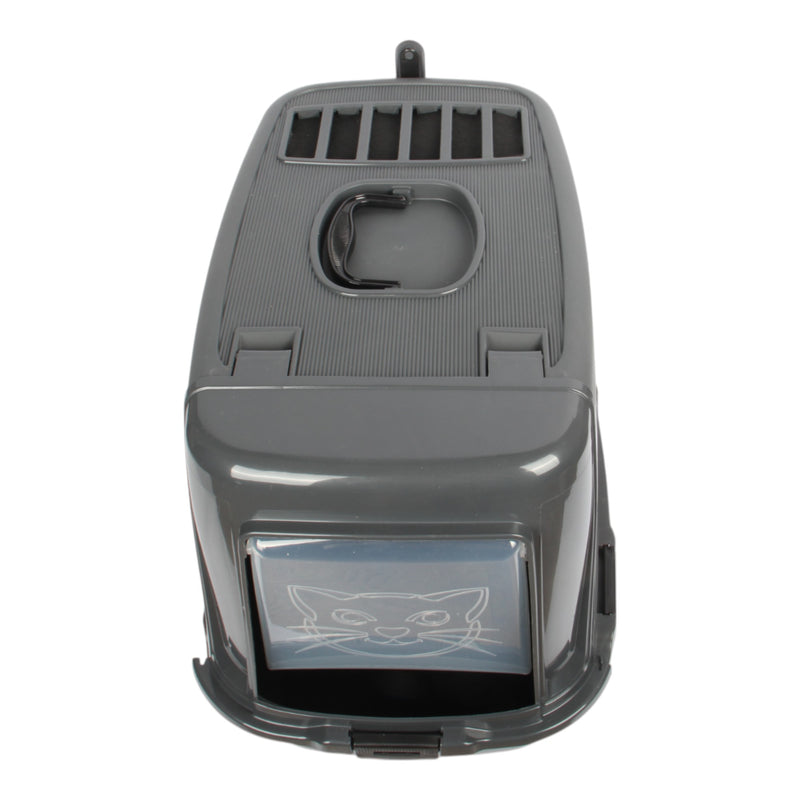 Pet Hooded Litter Tray Box with Scoop. Carbon Filter Litter Box.