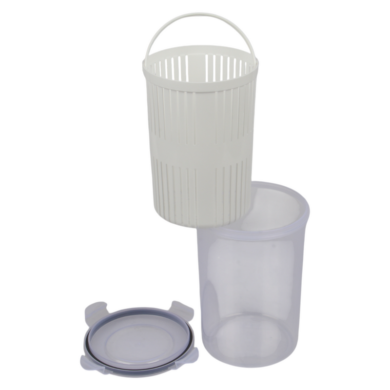 1.5L Pickle & Olive Holder with Strainer – Airtight BPA-Free Food Storage Jar for Pickles, Olives & Cheese