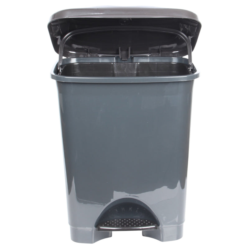 50L Plastic Kitchen Pedal Bin with INNER Bucket. Foot Recycling Dustbin. | Waste Bin — All In One London
