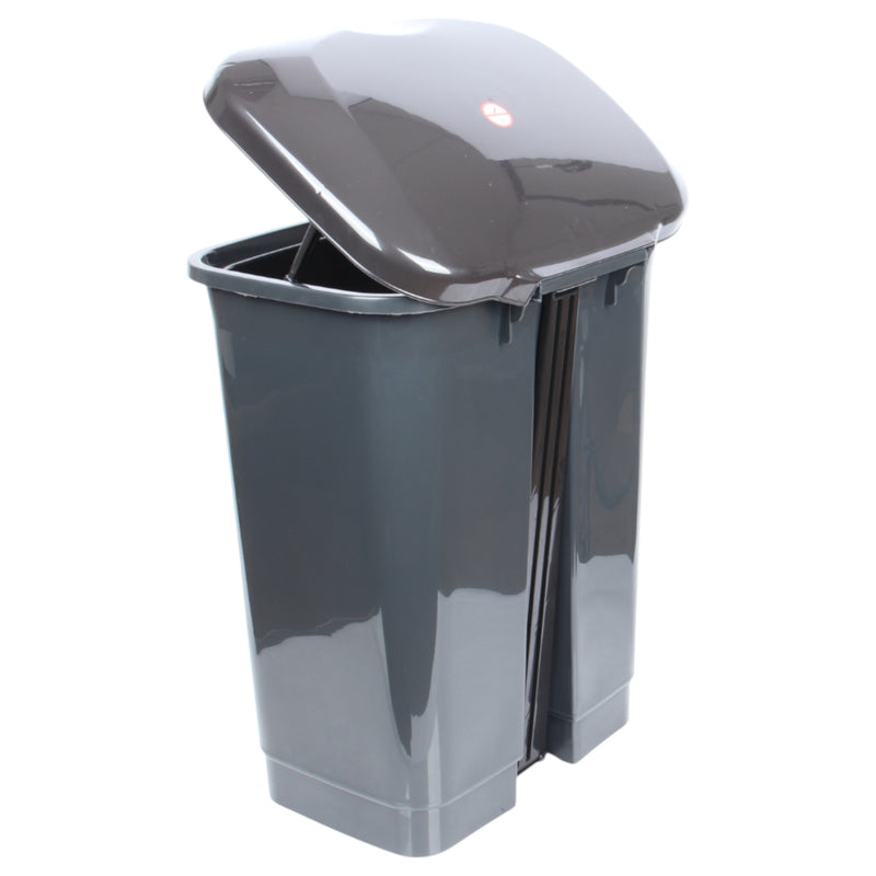 50L Plastic Kitchen Pedal Bin with INNER Bucket. Foot Recycling Dustbin. | Waste Bin — All In One London